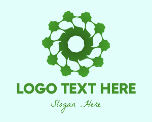 Eco-Friendly Flower logo design