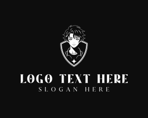 Manga Comics Boy Logo