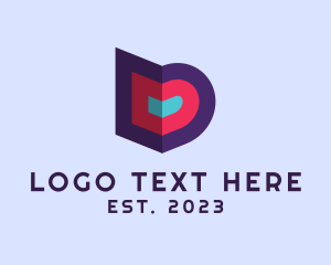 Design Studio - Retro Librarian Book Letter D logo design