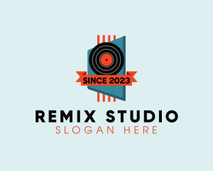 Retro Recording Studio logo design