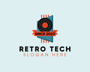 Retro Recording Studio logo design