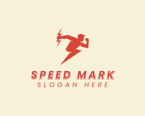 Electric Lightning Man logo design