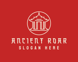 Ancient Asian Temple logo design