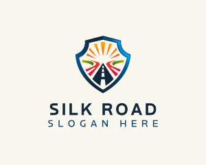 Shield Safety Road logo design