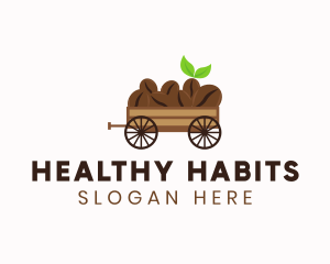 Organic Coffee Wagon logo design