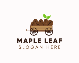 Organic Coffee Wagon logo design