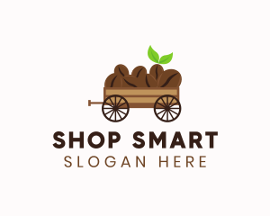 Organic Coffee Wagon logo design