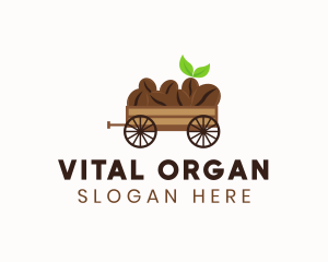 Organic Coffee Wagon logo design