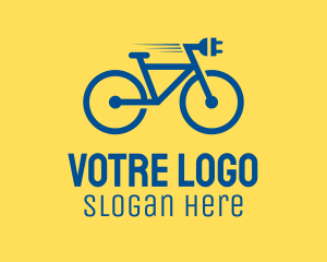 E Bike - Electric Bicycle Ebike logo design