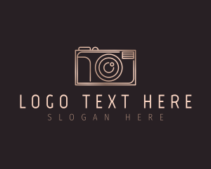 Lens - Minimalist Photography Camera logo design