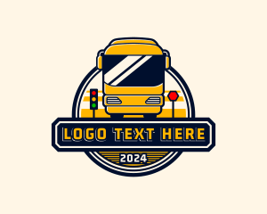 Logistics - Transportation Bus Vehicle logo design