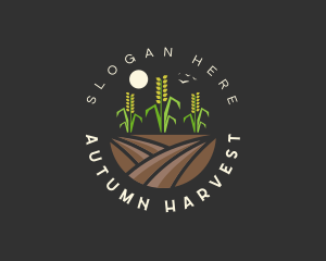 Rice Field Agriculture logo design