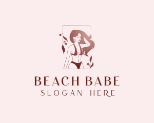 Sexy Woman Bikini logo design