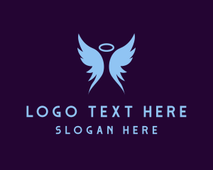 Blessing - Holy Angel Wings logo design