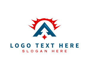 Modern Letter A Company logo design