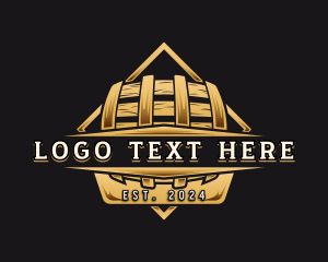Letter Th - Premium Barrel Brewery logo design