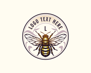 Vintage - Honey Bee Apiculture logo design