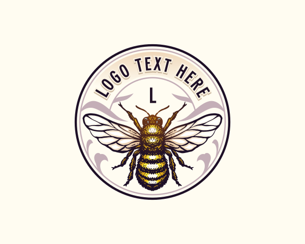 Wings - Honey Bee Apiculture logo design