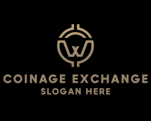 Coinage - Crypto Finance Letter W logo design