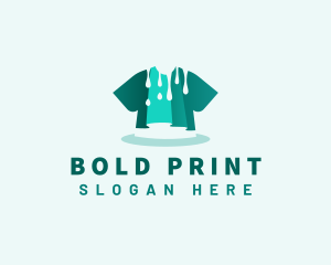 Shirt Paint Print logo design