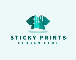 Shirt Paint Print logo design