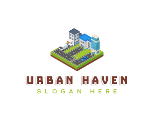 Modern Urban Building logo design