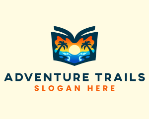 Beach Travel Guide Resort logo design