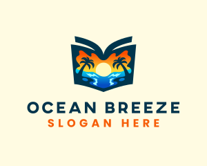 Beach Travel Guide Resort logo design