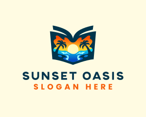 Beach Travel Guide Resort logo design