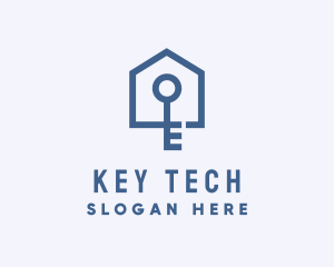 Home Security Key logo design