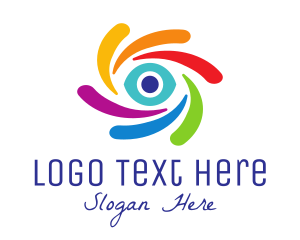 Colorful Creative Eye Logo
