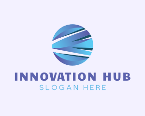 3D Sphere Innovation logo design