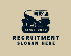 Heavy Equipment - Cement Truck Vehicle logo design