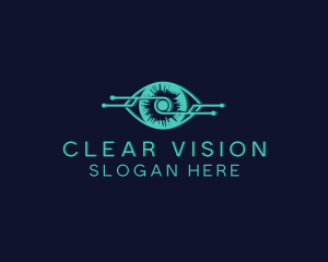Optics - Digital Eye Network logo design