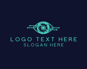 Lens - Digital Eye Network logo design