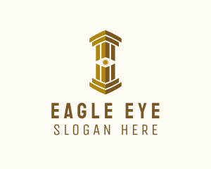 Eye Column Pillar Financing logo design