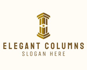 Eye Column Pillar Financing logo design