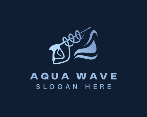 Water - Water Pressure Washing logo design