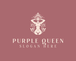 Woman Queen Goddess logo design