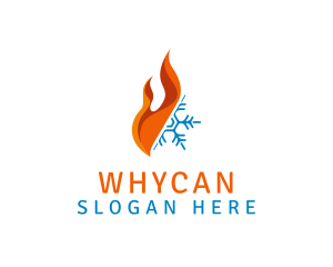 Fire Snowflake Ventilation Logo