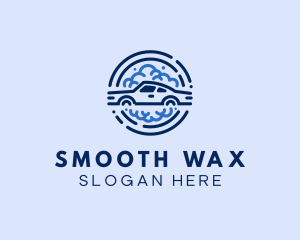 Minimalist Car Bubble logo design