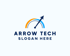 Speed Meter Arrow logo design