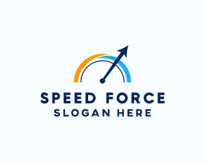 Speed Meter Arrow logo design