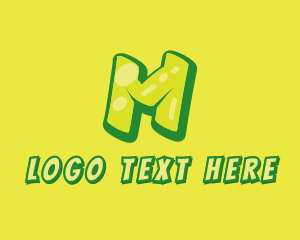 Comic - Graphic Gloss Letter M logo design