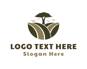 Agriculture - Agricultural Green Field logo design