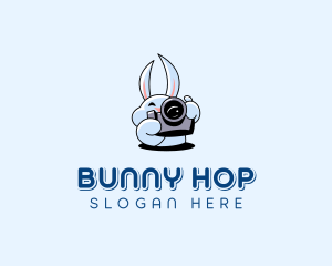 Camera Photographer Bunny logo design