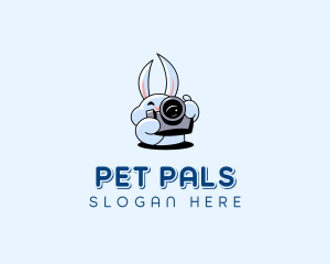 Camera Photographer Bunny logo design