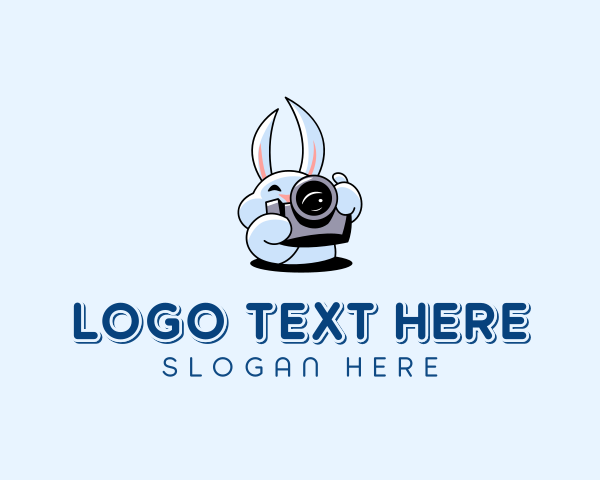 Bunny - Camera Photographer Bunny logo design