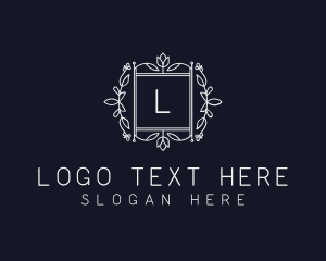 Boutique - Floral Wreath Wedding Planner logo design