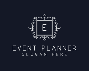 Floral Wreath Wedding Planner logo design